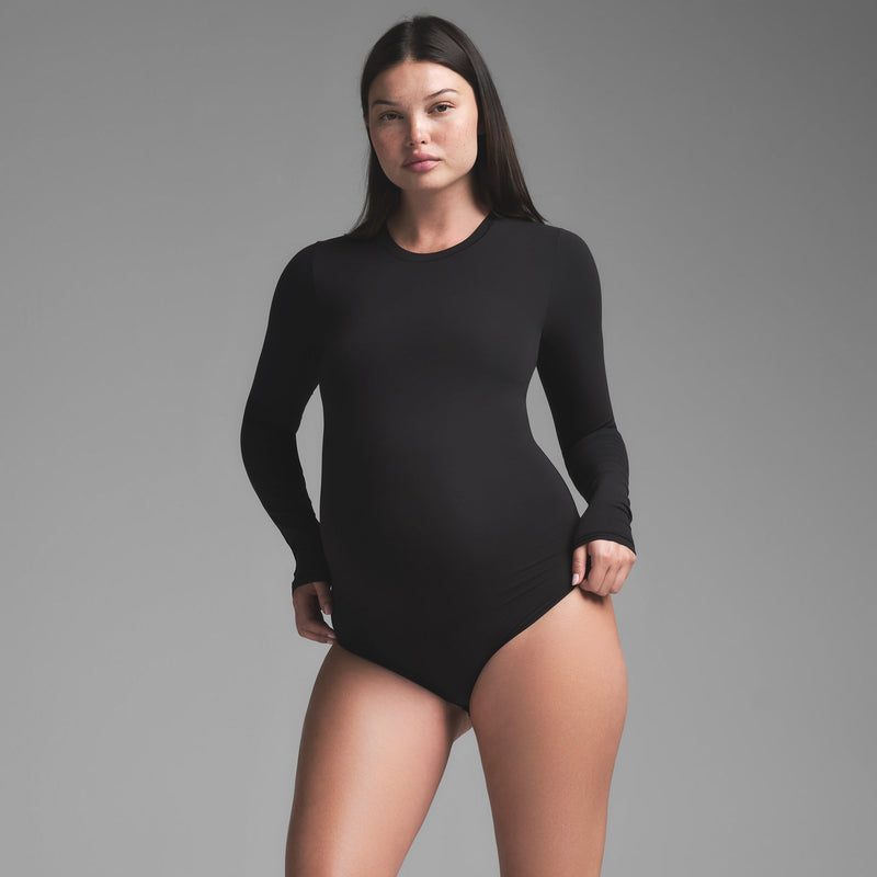 MATERNITY LONG SLEEVE BRIEF BODYSUIT