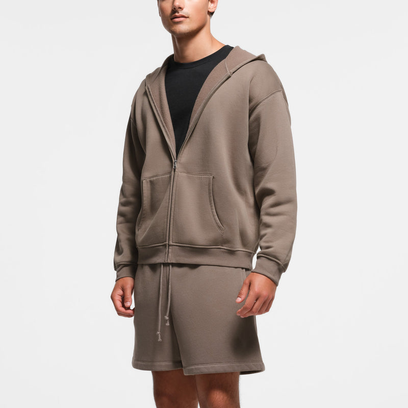 MENS RELAXED ZIP UP HOODIE