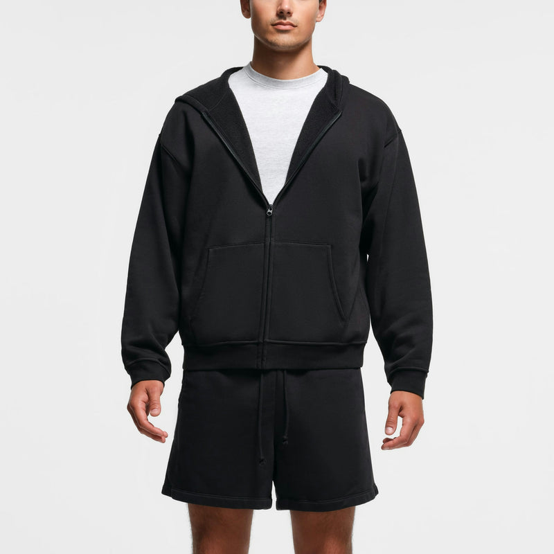 MENS RELAXED ZIP UP HOODIE