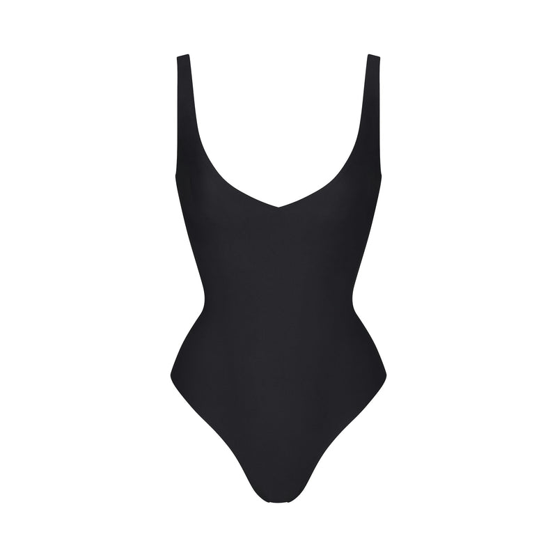 UNLINED PLUNGE THONG BODYSUIT